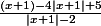 \frac{(x+1)-4|x+1|+5}{|x+1|-2}